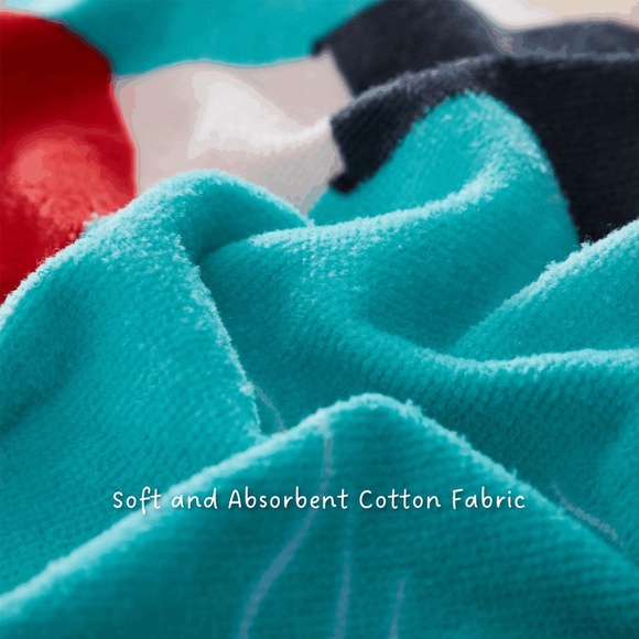 American Kids Pirate Hooded Beach and Bath Poncho Towel - Picture 6 of 6